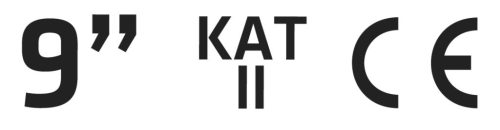 Munkakesztyű, bőr, 9"