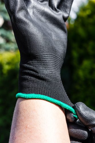 Kertész kesztyű, PU bevonat, 8", légáteresztő felsőrész