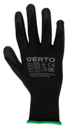 Kertész kesztyű, PU bevonat, 8", légáteresztő felsőrész