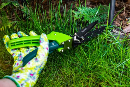 Kertész kesztyű, nitril bevonat, virágmintás, 9", légáteresztő felsőrész