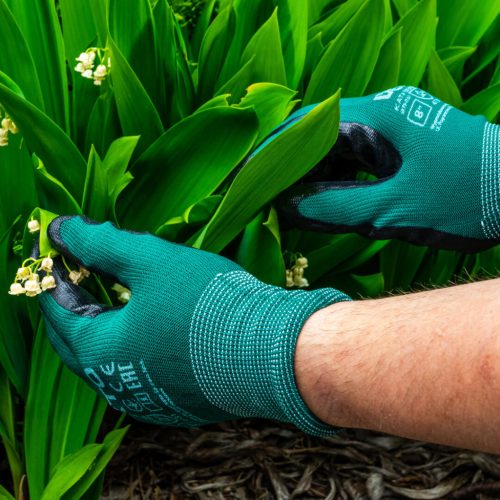 Kertész kesztyű, nitril bevonat, 9", légáteresztő felsőrész