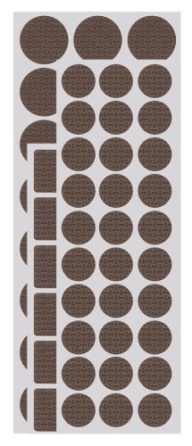 BÚTORLÁB SZIVACS KÉSZLET, ÖNTAPADÓS, EVA HAB, 120DB-OS