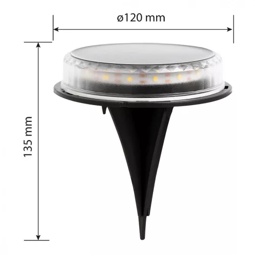 Napelemes kerti lámpa, 17led, 30lum
