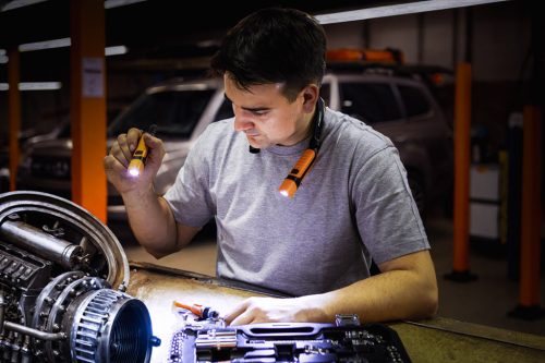 Nyaklámpa, munkalámpa, 2-2W, 3.7 V akkumulátor, 300lm, levehető lámpák