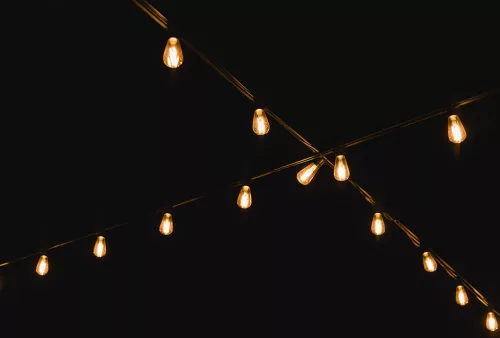Kerti fényfűzér, napelemes, 6.5m, 10db LED, távirányító