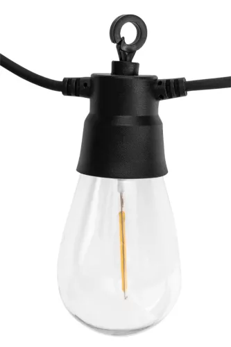 Kerti fényfűzér, napelemes, 6.5m, 10db LED, távirányító