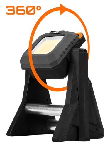 Reflektor, akkus, álló, teleszkópos lábbal, 3000lum