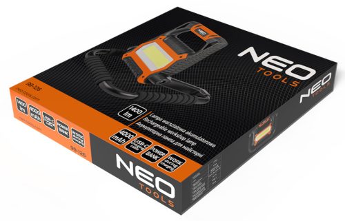 Reflektor, akkus, állítható talpas, 1400lum