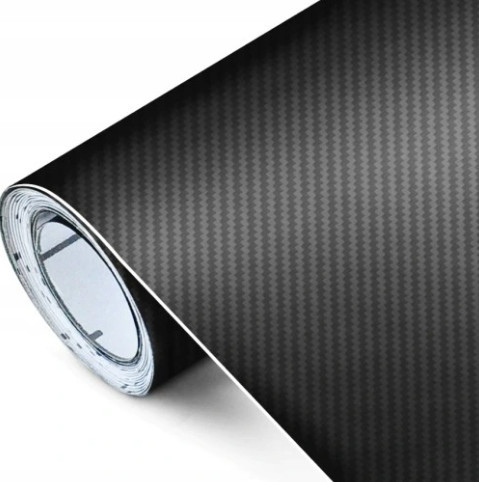 Karosszéria fólia karbon mintával, fekete színbe 35x50cm