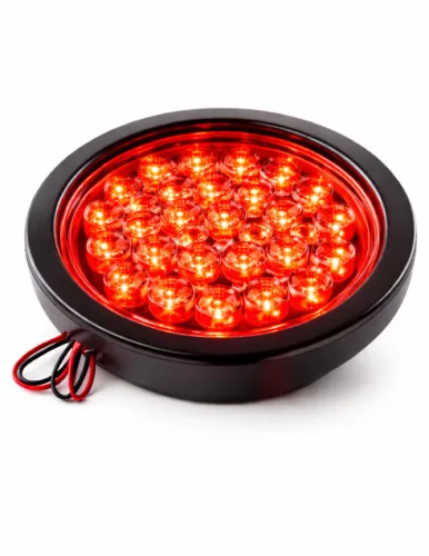 Piros kör lámpa 24V