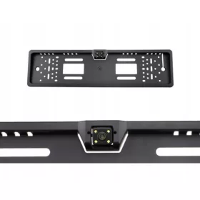 Rendszámtábla keretbe integrált HD 720p tolatókamerával - 12V