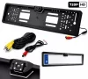 Rendszámtábla keretbe integrált HD 720p tolatókamerával - 12V