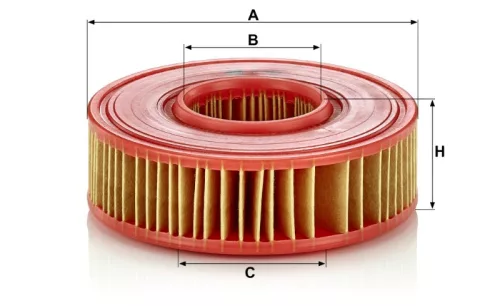 Levegőszűrő Mann Filter C 1417