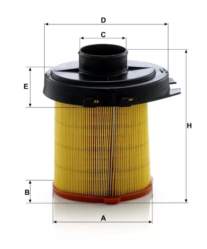 Levegőszűrő Mann Filter C 1468
