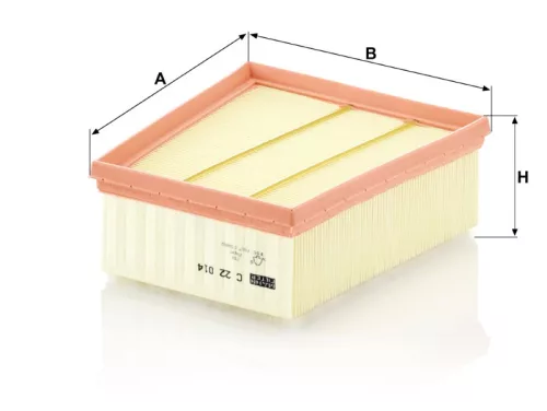 Levegőszűrő Mann Filter C 22 014