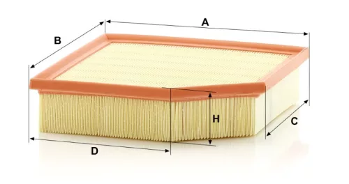 Levegőszűrő Mann Filter C 24 150