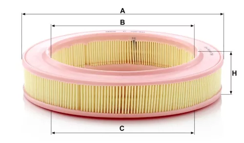 Levegőszűrő Mann Filter C 2536