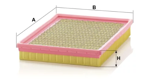 Levegőszűrő Mann Filter C 2681