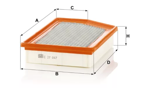 Levegőszűrő Mann Filter C 27 047