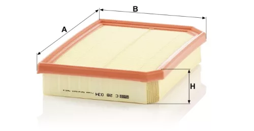Levegőszűrő Mann Filter C 28 034