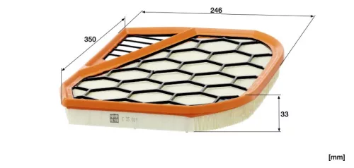 Levegőszűrő Mann Filter C 35 021