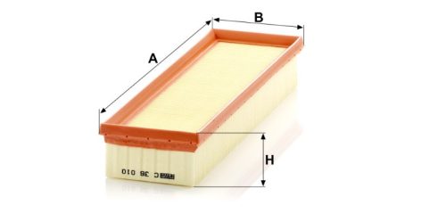 Levegőszűrő Mann Filter C 36 010