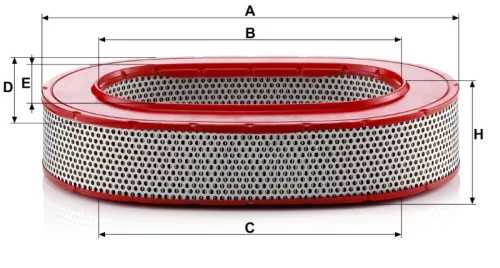 Levegőszűrő Mann Filter C 37 145