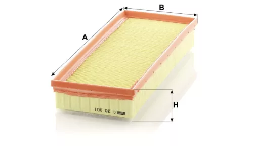 Levegőszűrő Mann Filter C 38 001