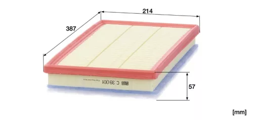 Levegőszűrő Mann Filter C 39 001