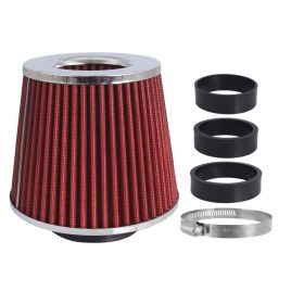 Légszűrő 155x130x120mm, piros, adapterek: 60,63,70 mm