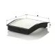 Utastér - Kabin szűrő Mann Filter CU 1006-2