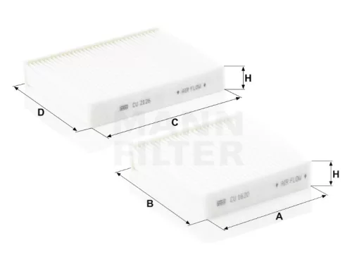 Utastér - Kabin szűrő Mann Filter CU 21 000-2