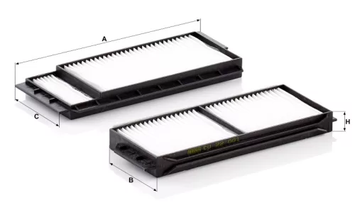 Utastér - Kabin szűrő Mann Filter CU 22 001-2