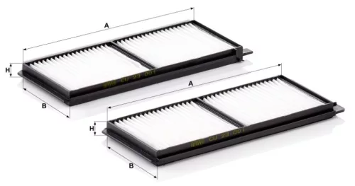 Utastér - Kabin szűrő Mann Filter CU 23 001-2