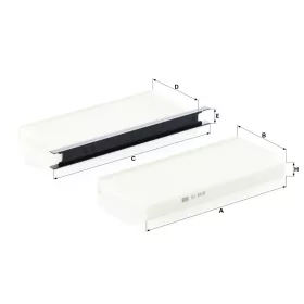 Utastér - Kabin szűrő Mann Filter CU 2418-2