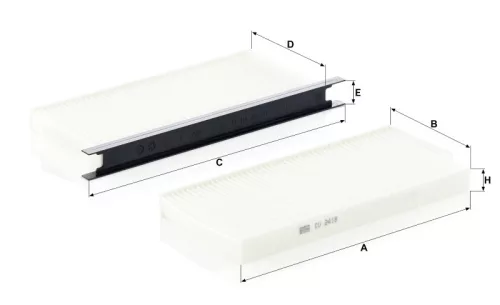 Utastér - Kabin szűrő Mann Filter CU 2418-2