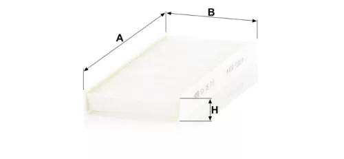 Utastér - Kabin szűrő Mann Filter CU 25 010-2