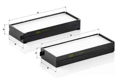 Utastér - Kabin szűrő Mann Filter CU 2542-2