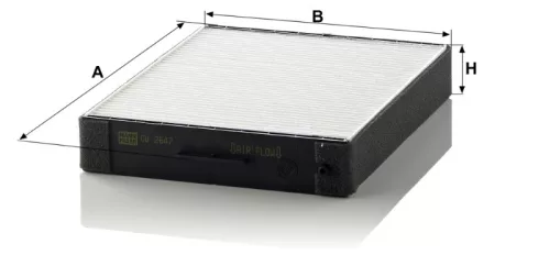 Utastér - Kabin szűrő Mann Filter CU 2647