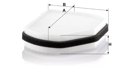 Utastér - Kabin szűrő Mann Filter CU 2897