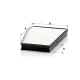Utastér - Kabin szűrő Mann Filter CU 3040