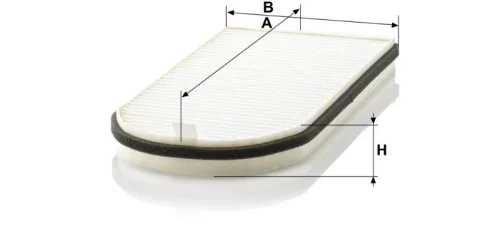 Utastér - Kabin szűrő Mann Filter CU 3642-2