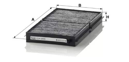 Utastér - Kabin szűrő Mann Filter CUK 2033-2