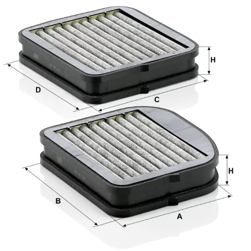 Utastér - Kabin szűrő Mann Filter CUK 22 000-2