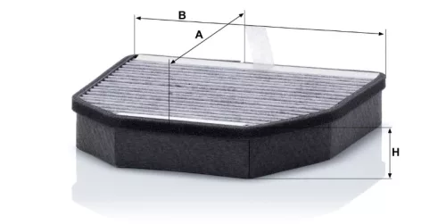 Utastér - Kabin szűrő Mann Filter CUK 2241-2