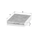 Utastér - Kabin szűrő Mann Filter CUK 2422