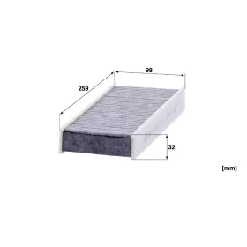 Utastér - Kabin szűrő Mann Filter CUK 26 014-2