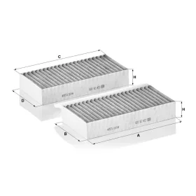 Utastér - Kabin szűrő Mann Filter CUK 26 028-2