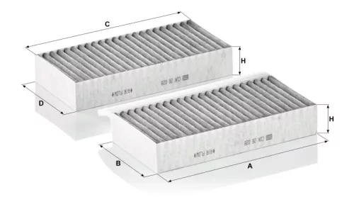 Utastér - Kabin szűrő Mann Filter CUK 26 028-2
