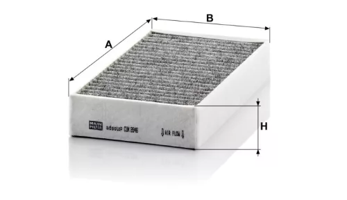 Utastér - Kabin szűrő Mann Filter CUK 2646-2